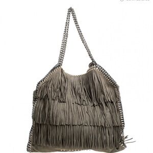 Stella McCartney Gray Fringe Tote. Used and in good condition.